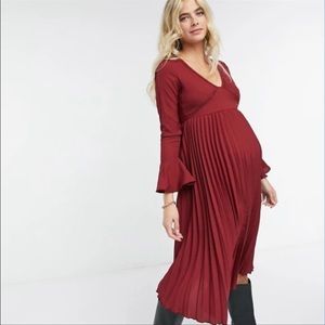 ASOS Ox Blood Maternity Dress